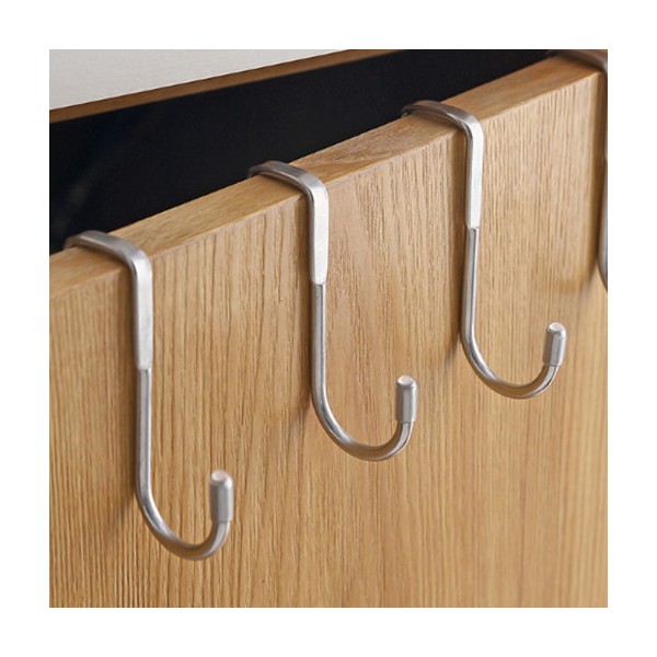 1+1 간편하게 걸어쓰는 주방 304스텐 도어후크 훅 서랍 문 걸이 총2개